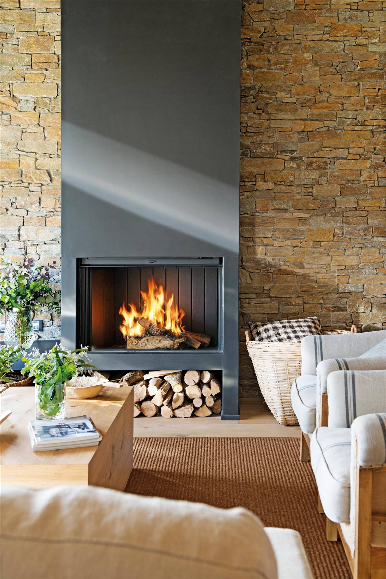 Chimeneas de Leña Modernas: La perfecta combinación de estilo y calidez ...