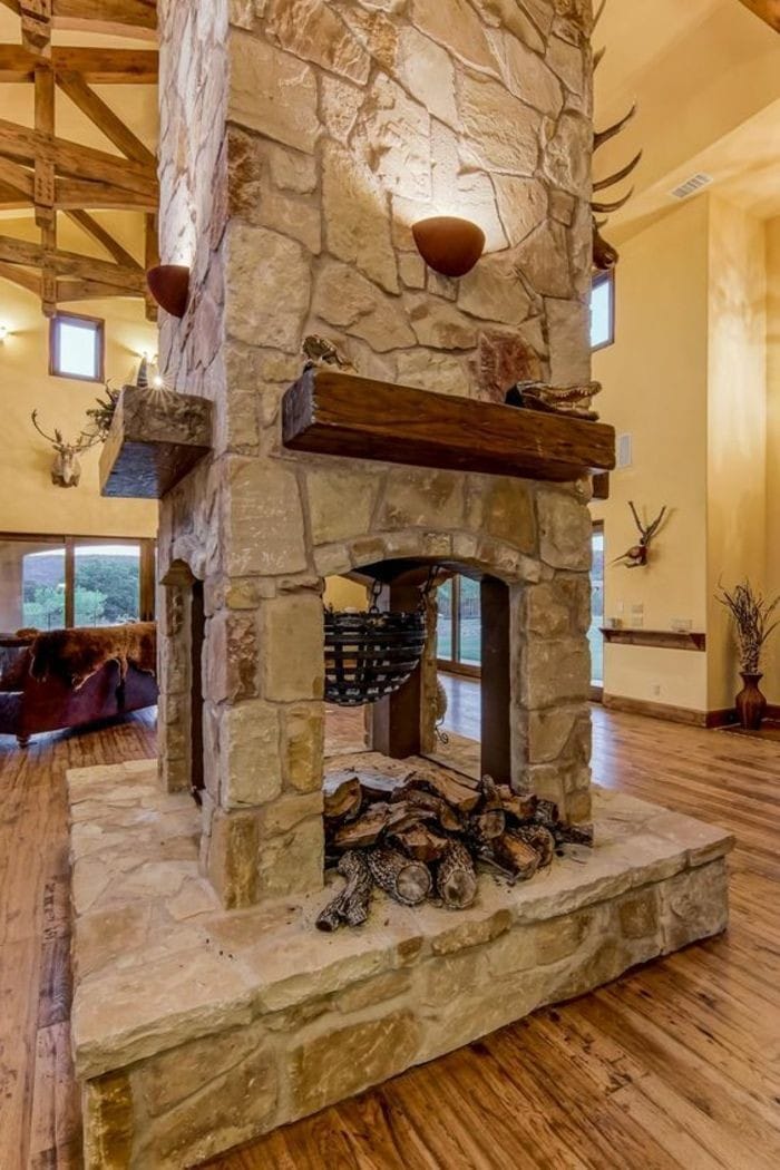 Chimeneas interiores recubiertas de piedra: elegancia y calidez en tu ...