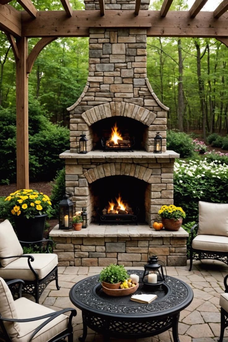 Ideas de chimeneas exteriores de piedra. - CHIMENEAS CASA